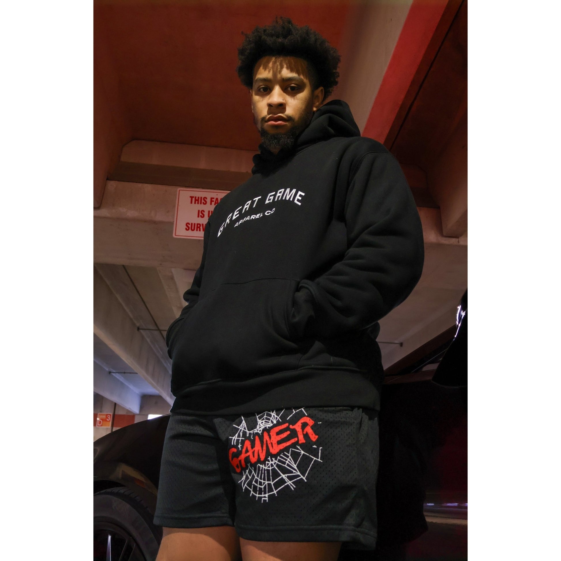 Spider - Web Mesh Shorts - Great Game Apparel